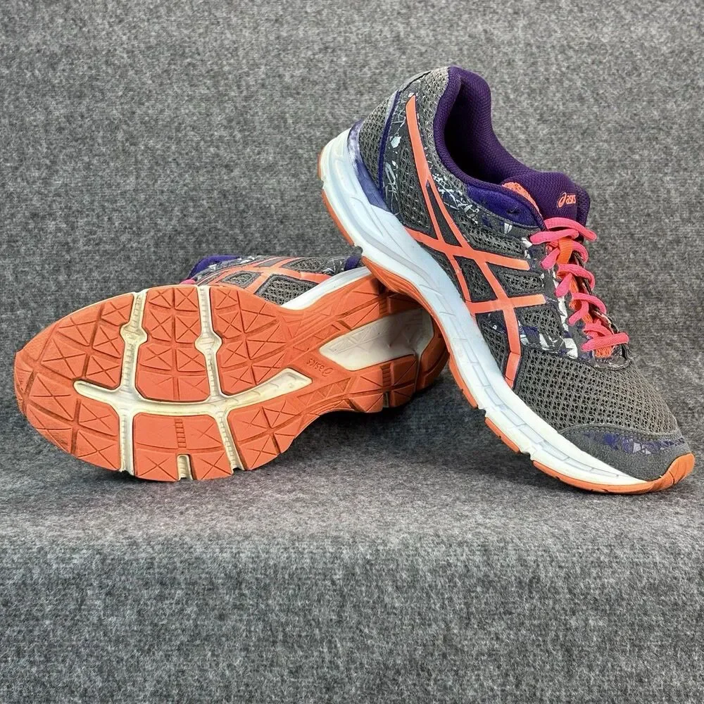 ASICS GEL Excite 4 Women’s Running Shoes Gray Purple Coral US 10 EU 42